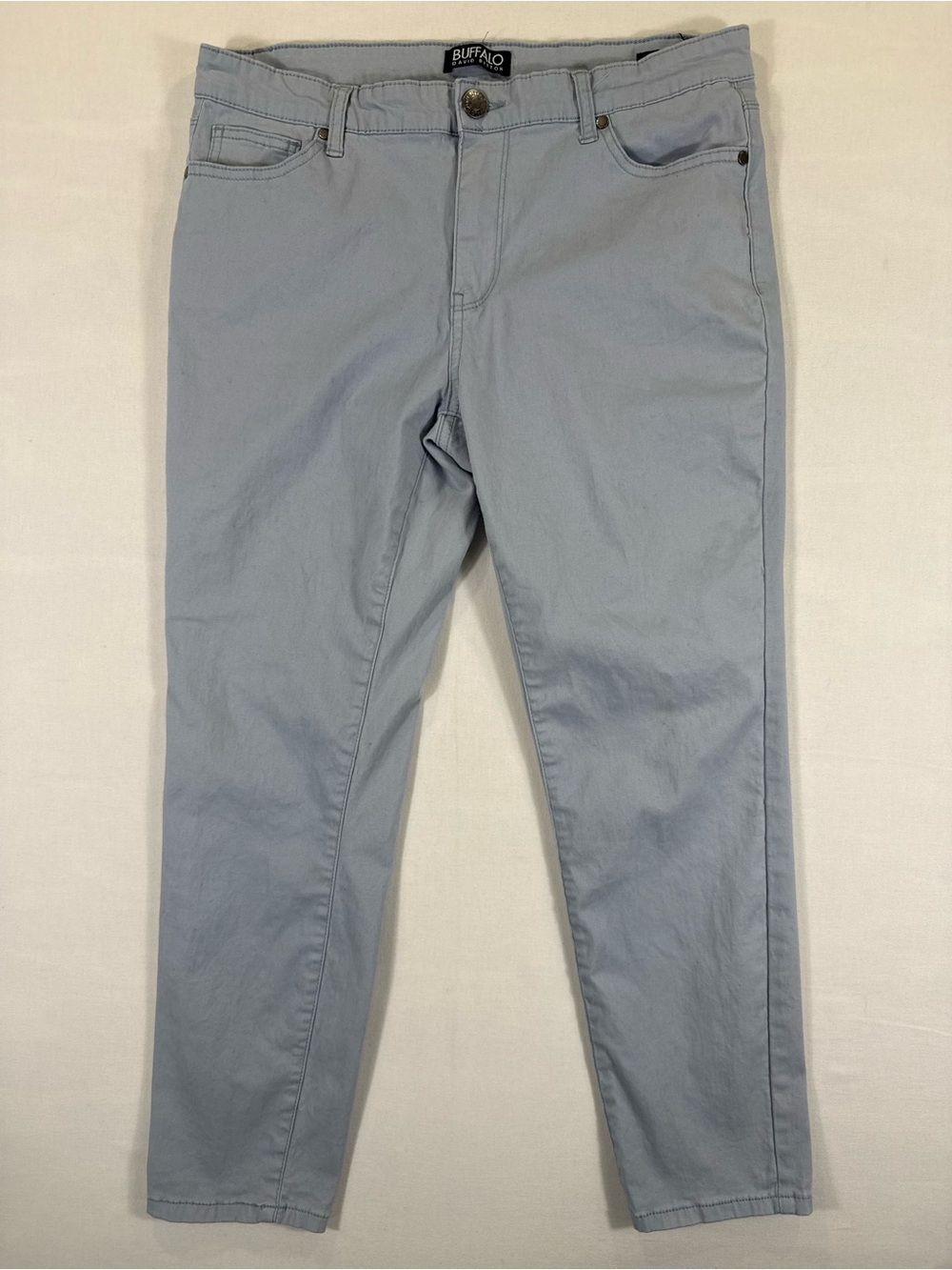Buffalo David Bitton Pale Blue Straight Leg Women's Pants